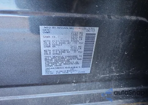 2014 Nissan Pathfinder S z USA, uszkodzony, nr VIN 5N1AR2MM4EC604865